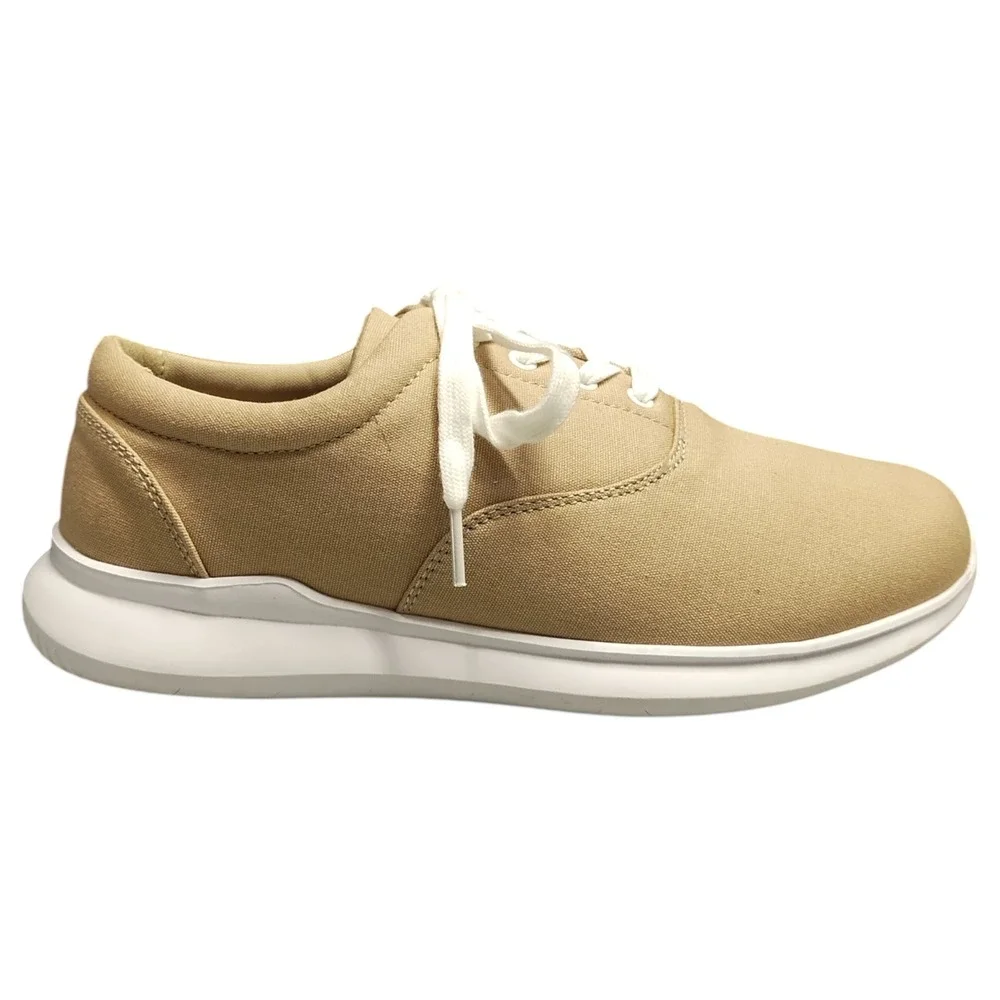 Propet Flicker Sneakers Womens US 10 Brown White Upper Canvas Lace‎ Up WAA192C